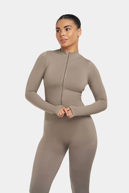 Sanslune™ | Sculpt Shapewear Jacket Khaki