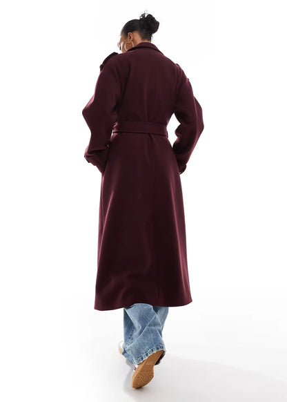 Eleanor™ | Elegant Long Wool Coat