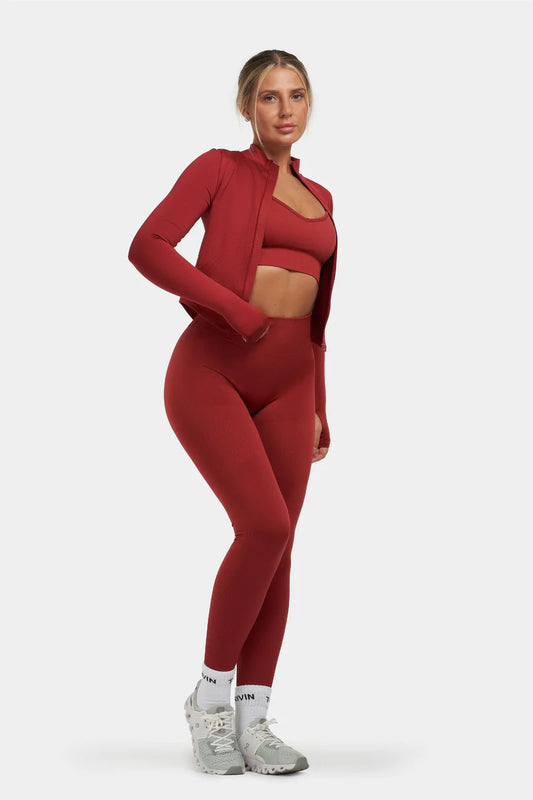 Sanslune™ | Sculpt Shapewear Jacket Cherry Spice