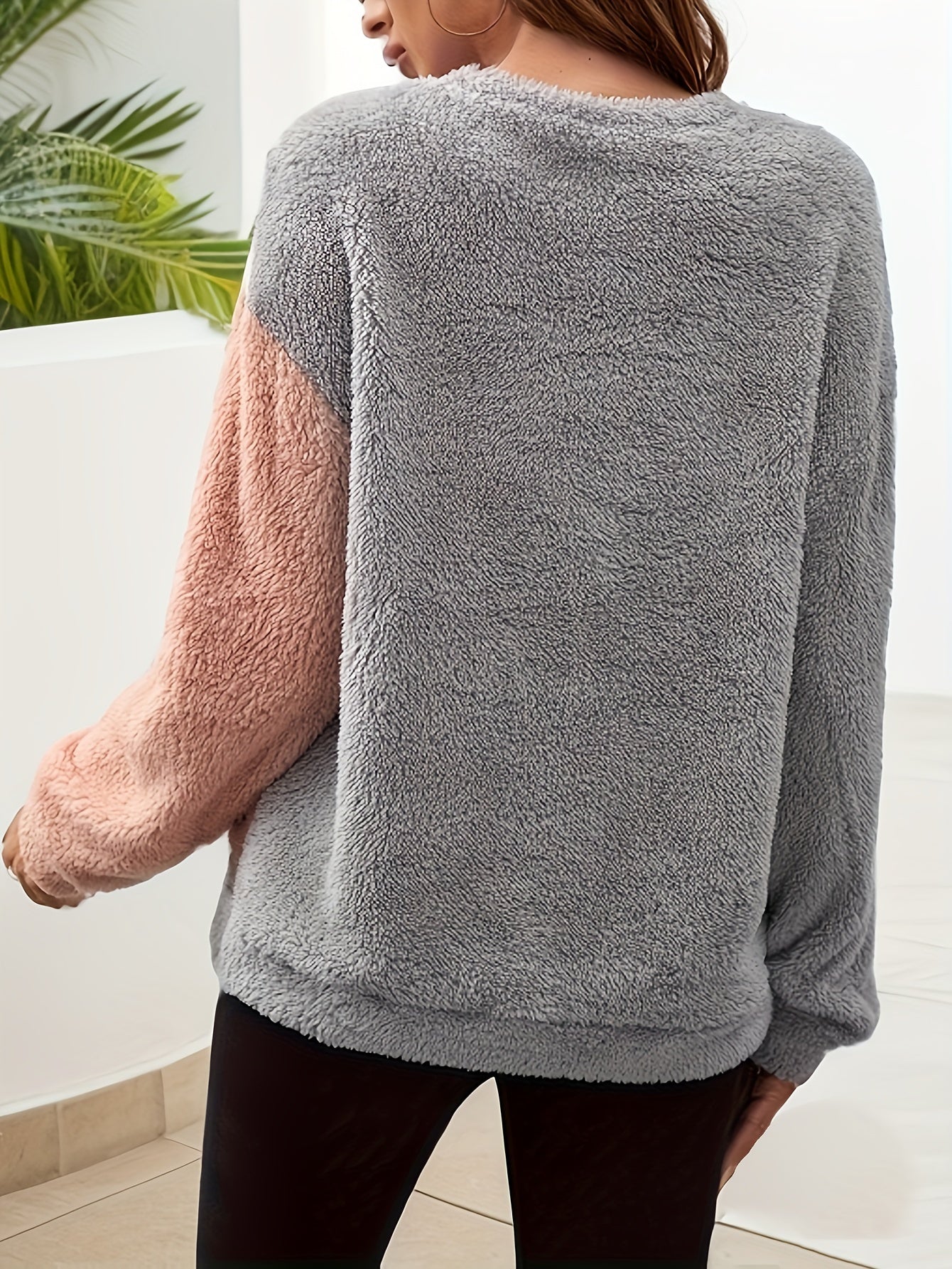 Sanne™ | Color Block Sherpa Pullover