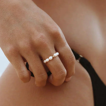 Sanslune™ | Adjustable Maui ring with freshwater pearl