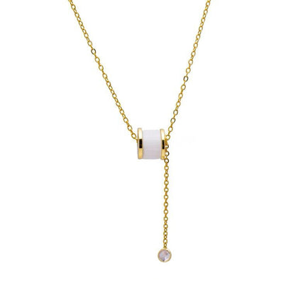 Sanslune™ | Lia Golden Collarbone Necklace