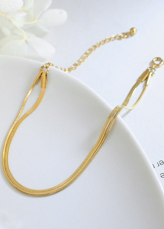 Sanslune™ | Classia Double Layer Gold Bracelet