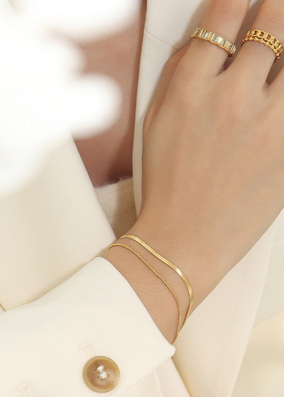 Sanslune™ | Classia Double Layer Gold Bracelet