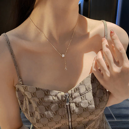 Sanslune™ | Lia Golden Collarbone Necklace