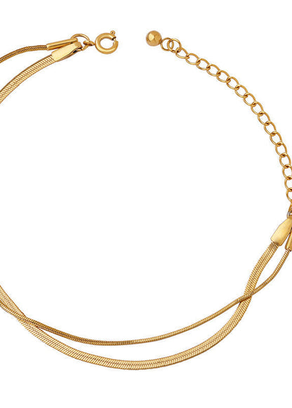 Sanslune™ | Classia Double Layer Gold Bracelet