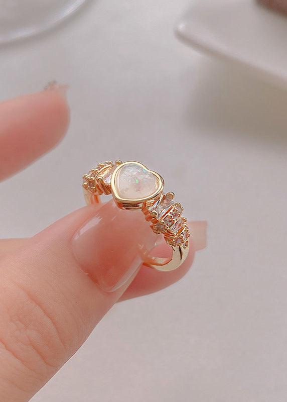 Sanslune™ | Frea Pearl Heart Ring