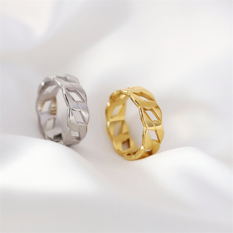 Sanslune™ | Aster Chain Shaped Ring