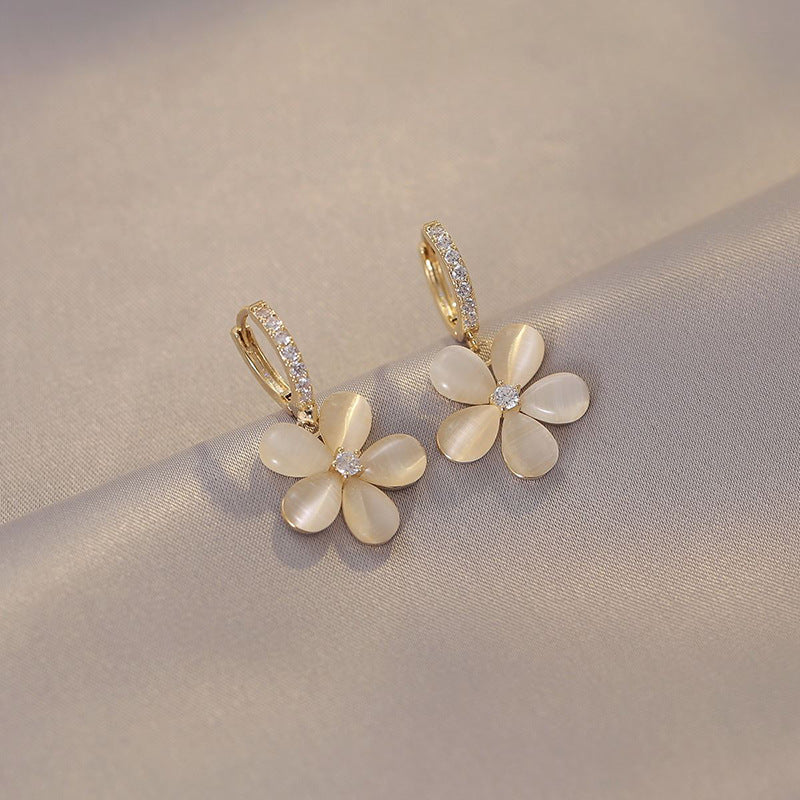 Sanslune™ | Flawless Petal Opal Earrings