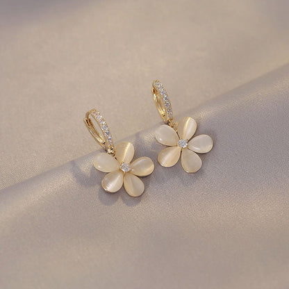 Sanslune™ | Flawless Petal Opal Earrings