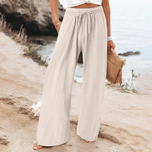 Maya™ | Casual Linen Women's Trousers