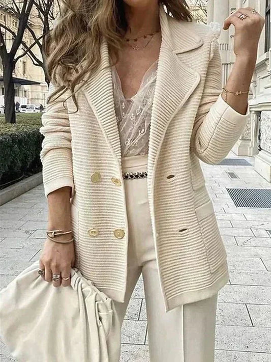 Pien™ | Ribbed Knitted Blazer Vest